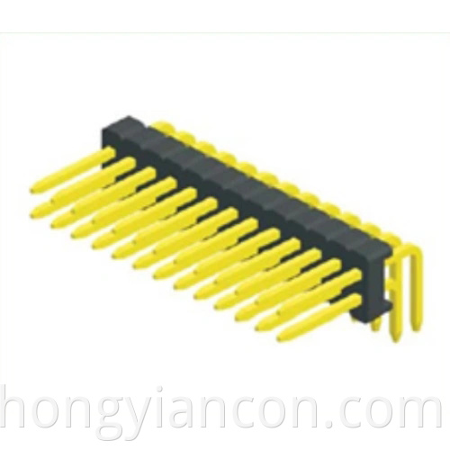 0 8mm Pin Header Dual Row Right Angle